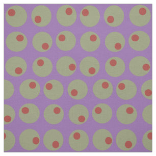 Weichteil-Muster für grüne Olive-Punkte auf Lila Stoff