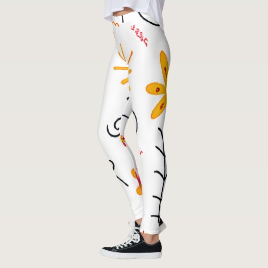 Weichteil-Muster Leggings (Links)