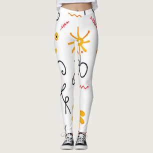 Weichteil-Muster Leggings