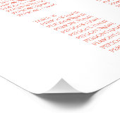 Weichteil Orange Red Blüh Chart (Ecke)