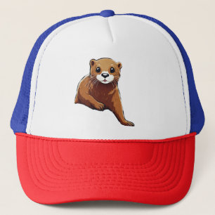 Weichteil-Otter-Regenbogenschleife Truckerkappe