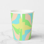 Weichteil-Pastellton-Retro-Kindergewohnheit Pappbecher (Rechts)