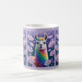 Weichteil-Regenbogen-Lama-Malerei Kaffeetasse (Mittel)
