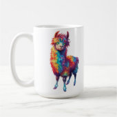 Weichteil-Regenbogen-Lama-Malerei Kaffeetasse (Links)