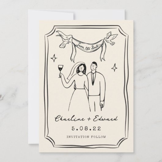 Weichteil Save The Date (Vorderseite)