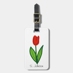Weichteil-Tulpe-Blume-Gepäckanhänger Gepäckanhänger