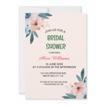 Weichteil-Wildblume-Rahmen-Brautparty