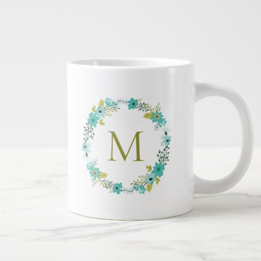 Weichteilblutdruckmonogramm Jumbo-Tasse (Rechts)
