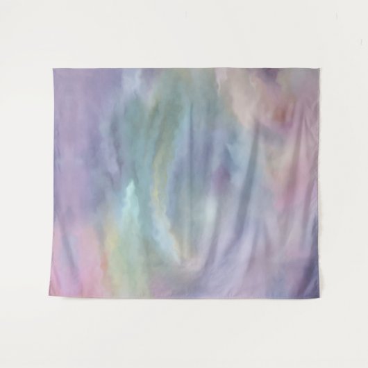 Weichteile | Dreamy Mled Rainbow Mottle Wandteppich (Vorderseite (Horizontal))