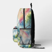 Weichteile Rainbow Earth Fantasy Scene Bedruckter Rucksack (Rechts)