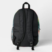 Weichteile Rainbow Earth Fantasy Scene Bedruckter Rucksack (Rückseite)
