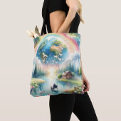 Weichteile Rainbow Earth Fantasy Scene Tasche (Von Nahem)