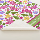 Weichteile Retroflorale in Pinseln und Grüntönen Sherpadecke (3/4)