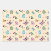 Weichteileier, Schmetterling und Blumenkohl Geschenkpapier Set (Vorderseite 3)