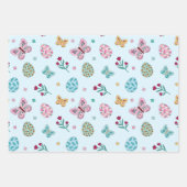 Weichteileier, Schmetterling und Blumenkohl Geschenkpapier Set (Vorderseite 2)