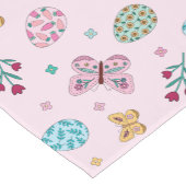 Weichteileier, Schmetterling und Blumenkohl Kurzer Tischläufer (Ecke)