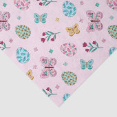 Weichteileier, Schmetterling und Blumenkohl Seidenpapier (Ausschnitt)