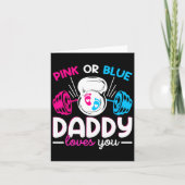 Weichteilen Geschlecht offenbaren rosa oder blaue  Karte (Vorderseite)