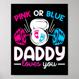 Weichteilen Geschlecht offenbaren rosa oder blaue Poster