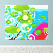 Weichteilfrosch Leinwanddruck (Insitu (Holzboden))