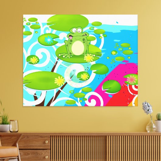 Weichteilfrosch Leinwanddruck (Insitu (Wohnzimmer))