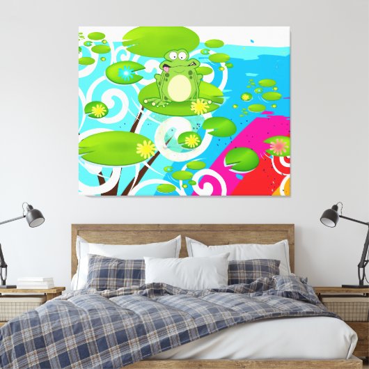 Weichteilfrosch Leinwanddruck (Insitu (Schlafzimmer))