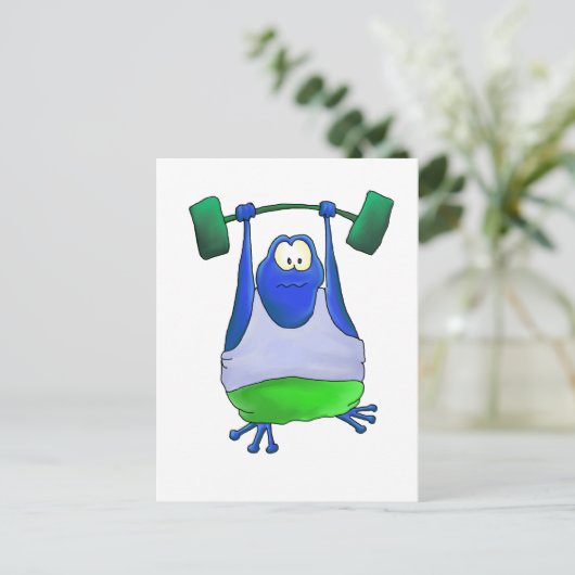 Weichteilfrosch Postkarte (Stehend Vorderseite)