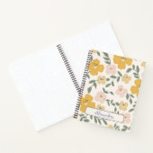 Weichteilige gelbe und rosa Hibiskus Notizblock (Innenseite)