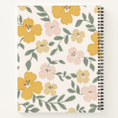 Weichteilige gelbe und rosa Hibiskus Notizblock (Rückseite)