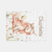 Weichteilige Pastellfarben, Wildblume Fleecedecke (Vorderseite (Horizontal))