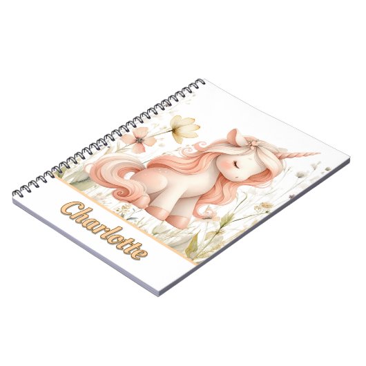 Weichteilige Pastellfarben, Wildblume Notizblock (Linke Seite)