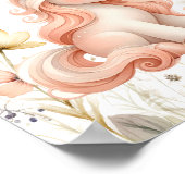 Weichteilige Pastellfarben, Wildblume Poster (Ecke)