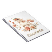 Weichteilige Pastelltöne mit Rose Notizblock (Rechte Seite)