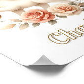 Weichteilige Pastelltöne mit Rose Poster (Ecke)