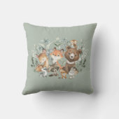 Weichteilige Waldtiere gefährden Grünflächen Kissen (Rückseite)