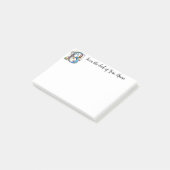 Weichteilmonogramm B Post-it Klebezettel (angewinkelt)