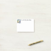 Weichteilmonogramm Q Post-it Klebezettel (Auf Schreibtisch)