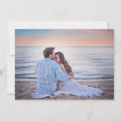 Weichteilschwänze aus Hartglas Hochzeitwasser Save The Date (Rückseite)