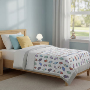 Weichteilvögel Cartoon Fleecedecke