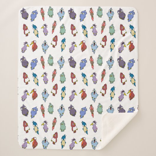 Weichteilvögel Cartoon Sherpadecke (Vorderseite)