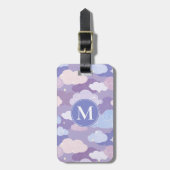 Weichteilwolken und Sternenmuster Gepäckanhänger (Vorderseite vertikal)