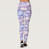 Weichteilwolken und Sternenmuster Leggings (Rückseite)