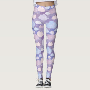 Weichteilwolken und Sternenmuster Leggings