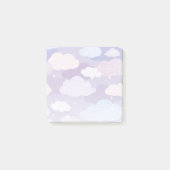 Weichteilwolken und Sternenmuster Post-it Klebezettel (Vorderseite)