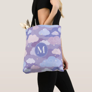 Weichteilwolken und Sternenmuster Tasche