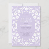 Weichtes Brautparty Einladung (Vorderseite)