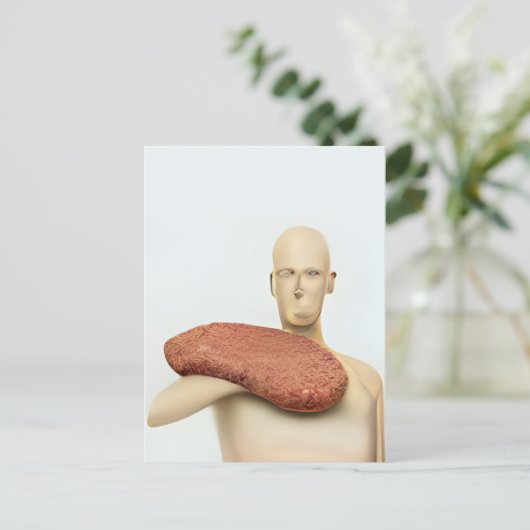 Weichtes Fleisch Mannequin Postkarte (Stehend Vorderseite)
