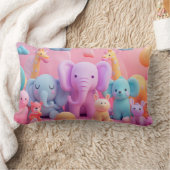 Weichtiere in Pastellfarben Lendenkissen (Decke)