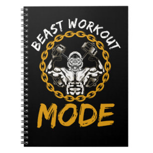 Weichtraben Bestie Workout Gorilla Notizblock