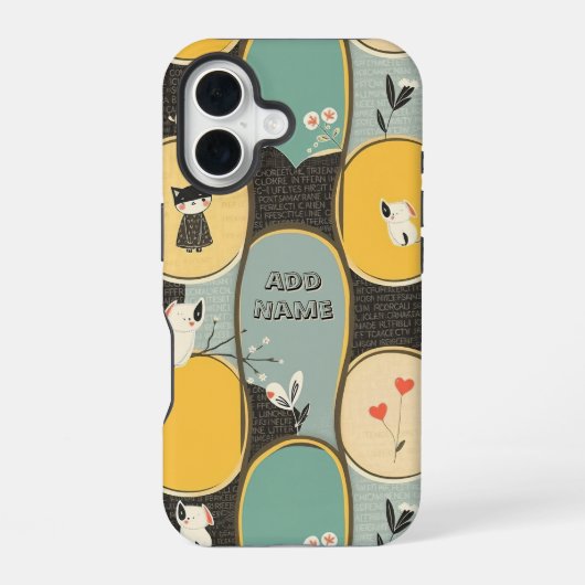 Weichtuch-Muster iPhone 16 Hülle (Rückseite)